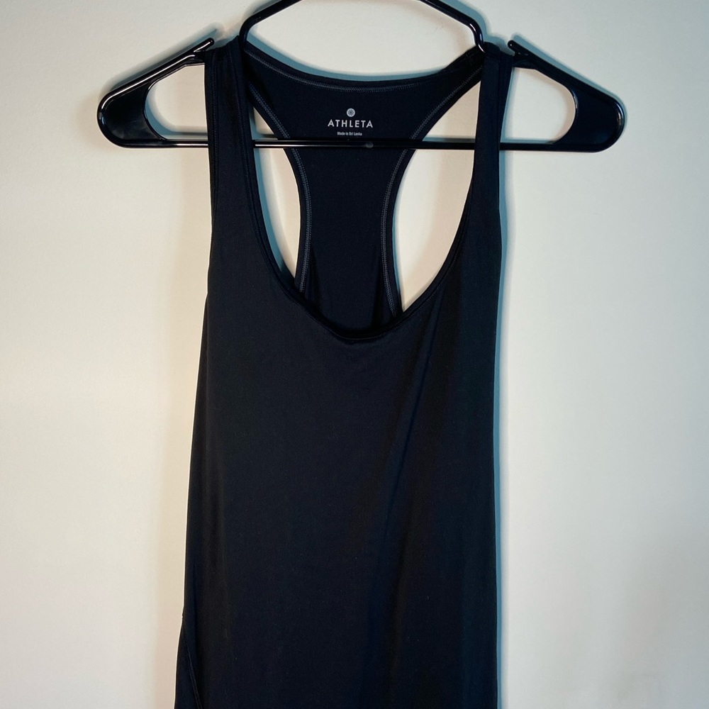 Athleta Black Racerback Tank Top